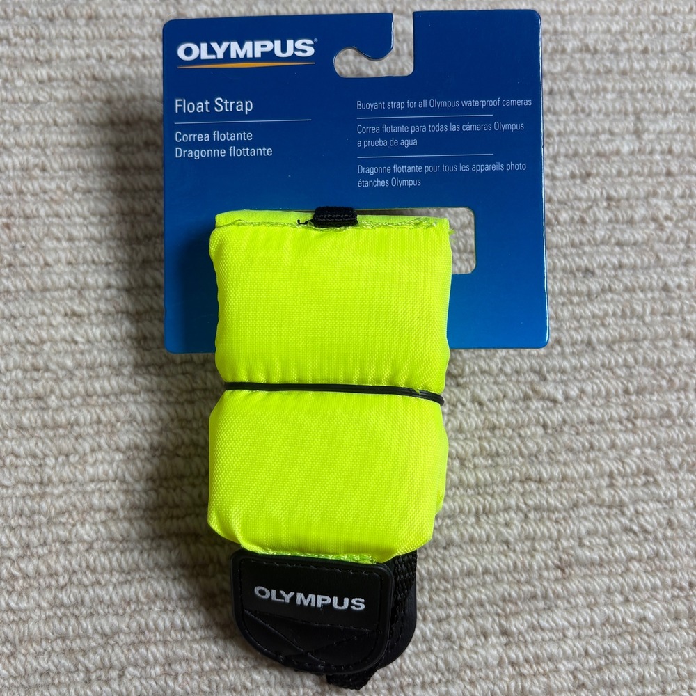 Olympus Float Strap Neon Yellow Buoyant Camera Wrist Accessory